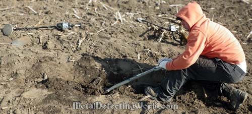 Metal Detecting on Frozen Dirt