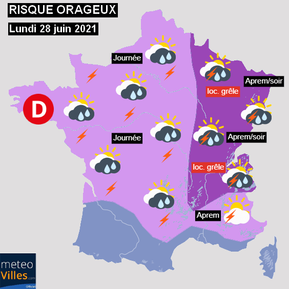 Actualités météo Retour des orages sur la France pour la fin du mois