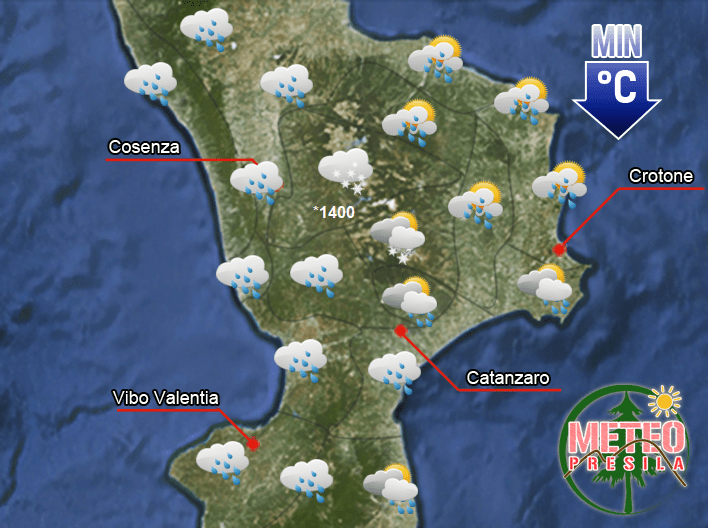 Mercoledì 30 Dicembre 2020 Meteo Presila