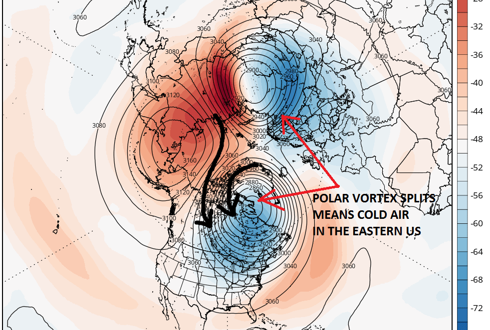 Polar Vortex Split GFS Forecast Weather Updates 24/7 by Meteorologist