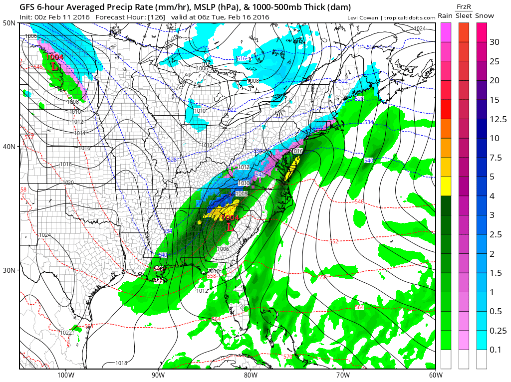 GFS Long Range Model Winter Storm Threat Weather Updates 24/7 by
