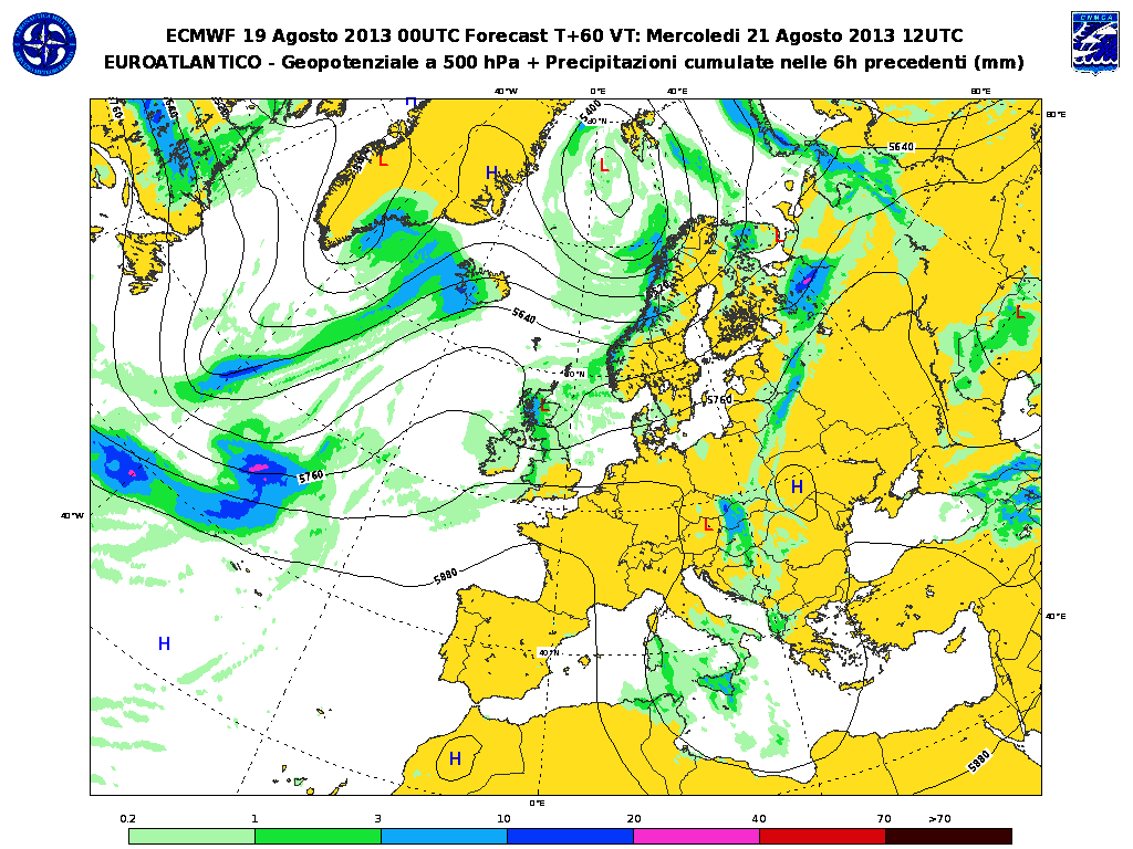 Allerta Meteo, il bollettino e le mappe dell'aeronautica militare