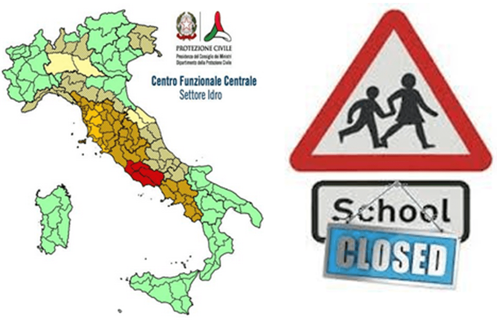 Allerta Meteo, "criticità rossa" anche domani giovedì 15 al centro/sud