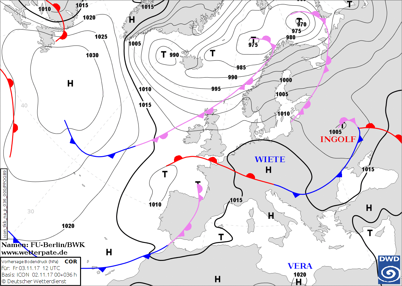 Le Previsioni Meteo dell'Aeronautica Militare per i prossimi giorni