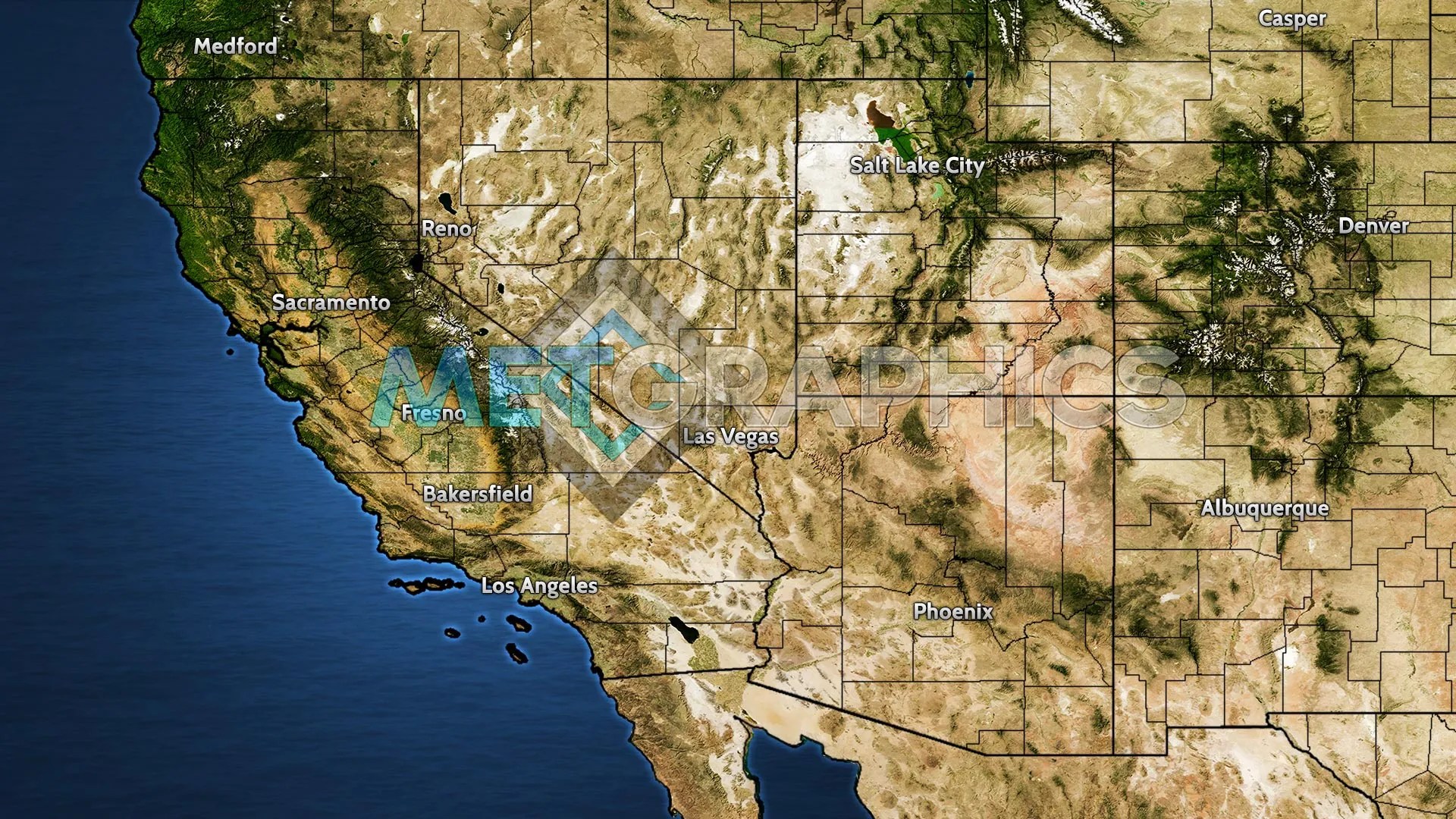 Southwest Weather Forecast Graphics