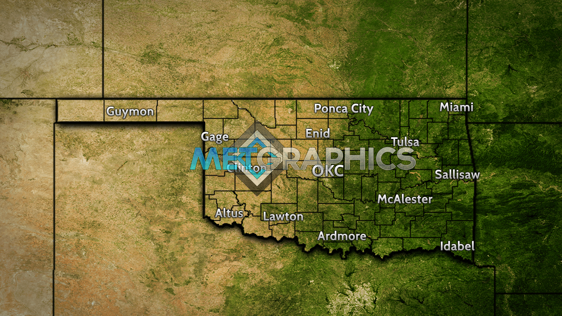 OK Map Preview Weather Forecast Graphics