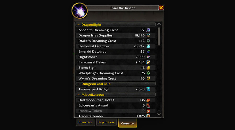 Where to get the Nascent Aspect's, Wyrm's and Whelpling's Dreaming Crest
