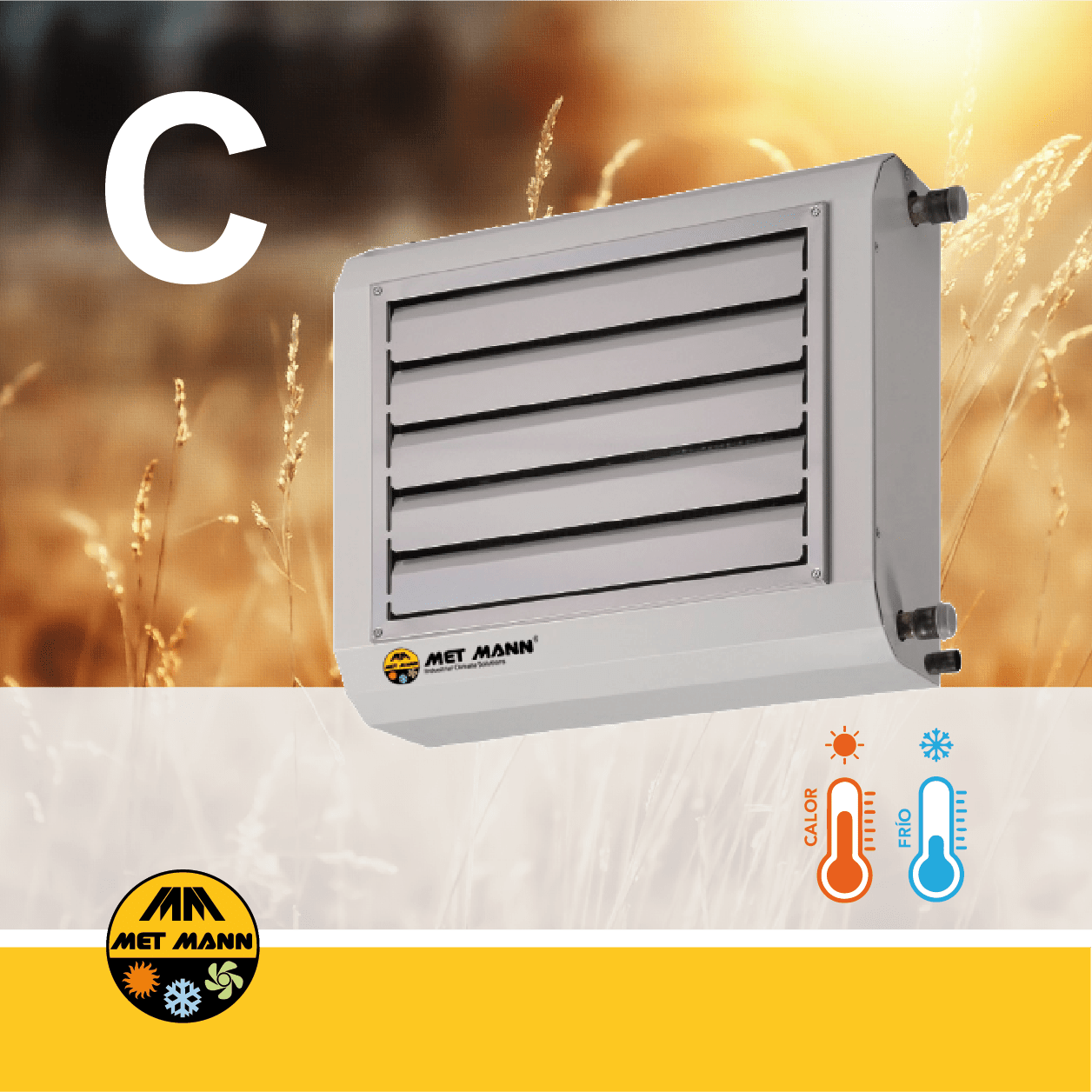 ATRC/F Fan heaters with cooling and heating battery from 19 to 108