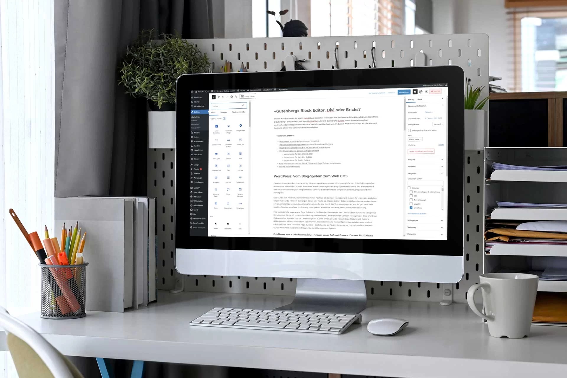 «Gutenberg» Block Editor, Divi oder Bricks?