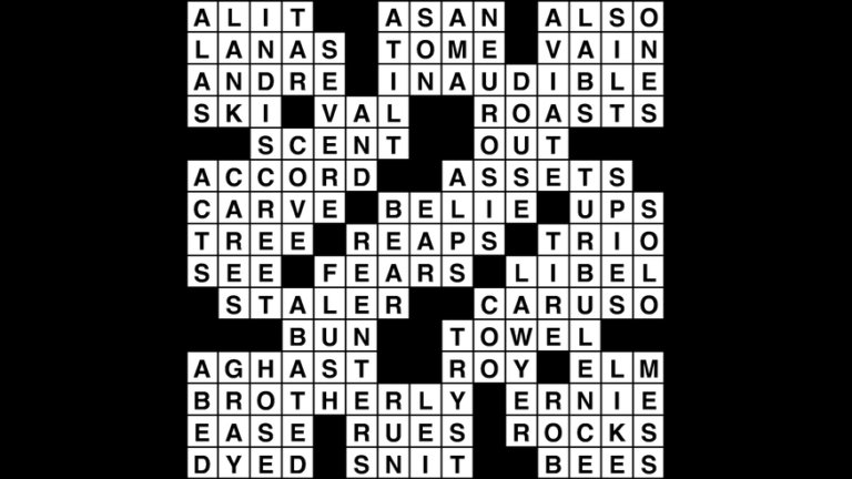 Crossword puzzle, Wander Words answers March 27, 2019 Metro US