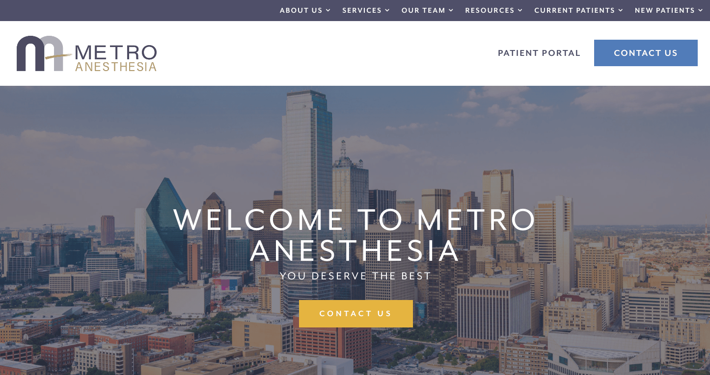 Metropolitan Anesthesia Consultants Dallas, Texas