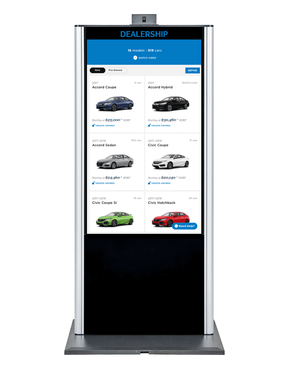 Interactive Automotive Digital Signage Metroclick