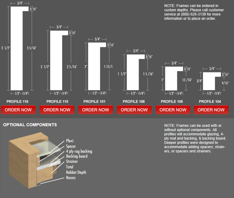 STANDARD WOOD FRAMES FOR WORKS ON PAPER Metropolitan Picture Framing