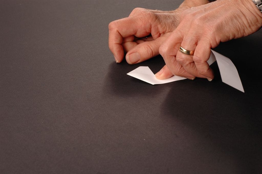 MAKING PAPER MOUNTING CORNERS FOR MOUNTING ART ON PAPER OR PHOTOGRAPHS