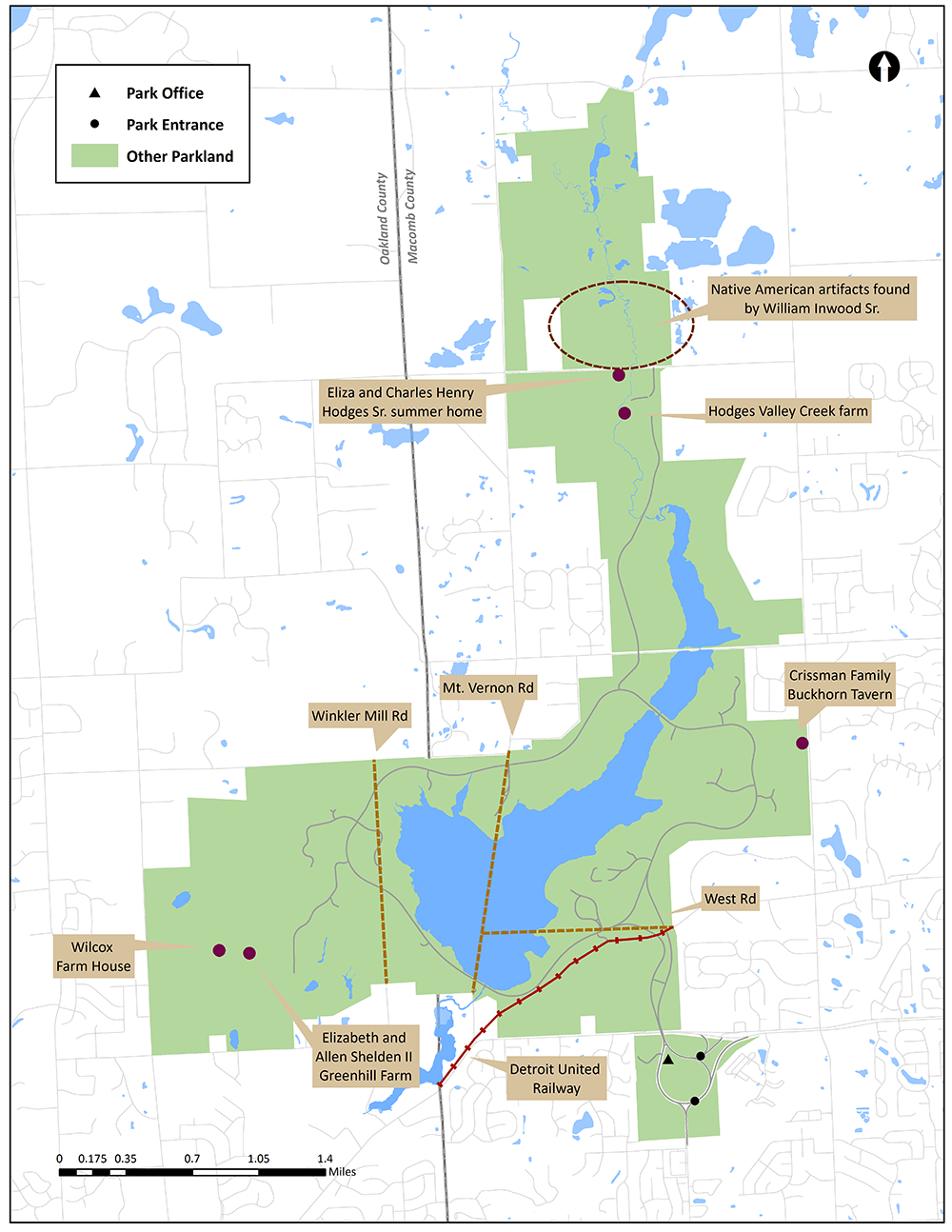 Stony Creek Metropark Map California southern Map