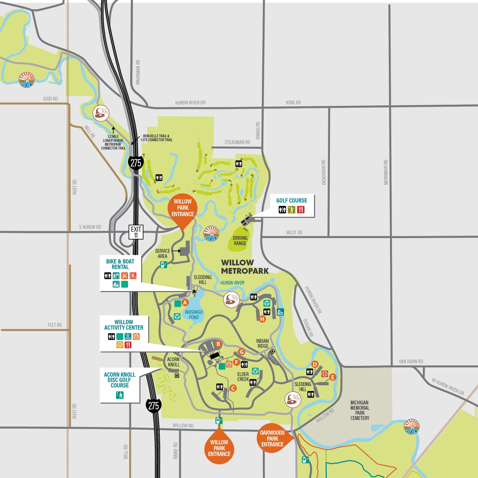 Willow HuronClinton Metroparks