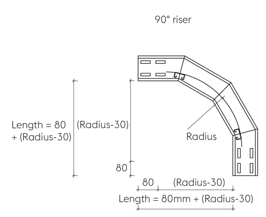 Product Footprint Diagrams Cable Ladder Systems Metsec