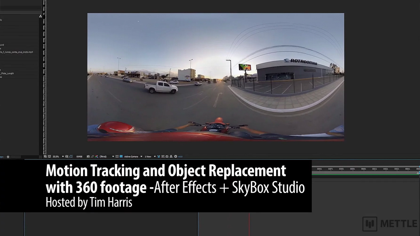 Motion Tracking and Object Replacement with 360 Footage After Effects