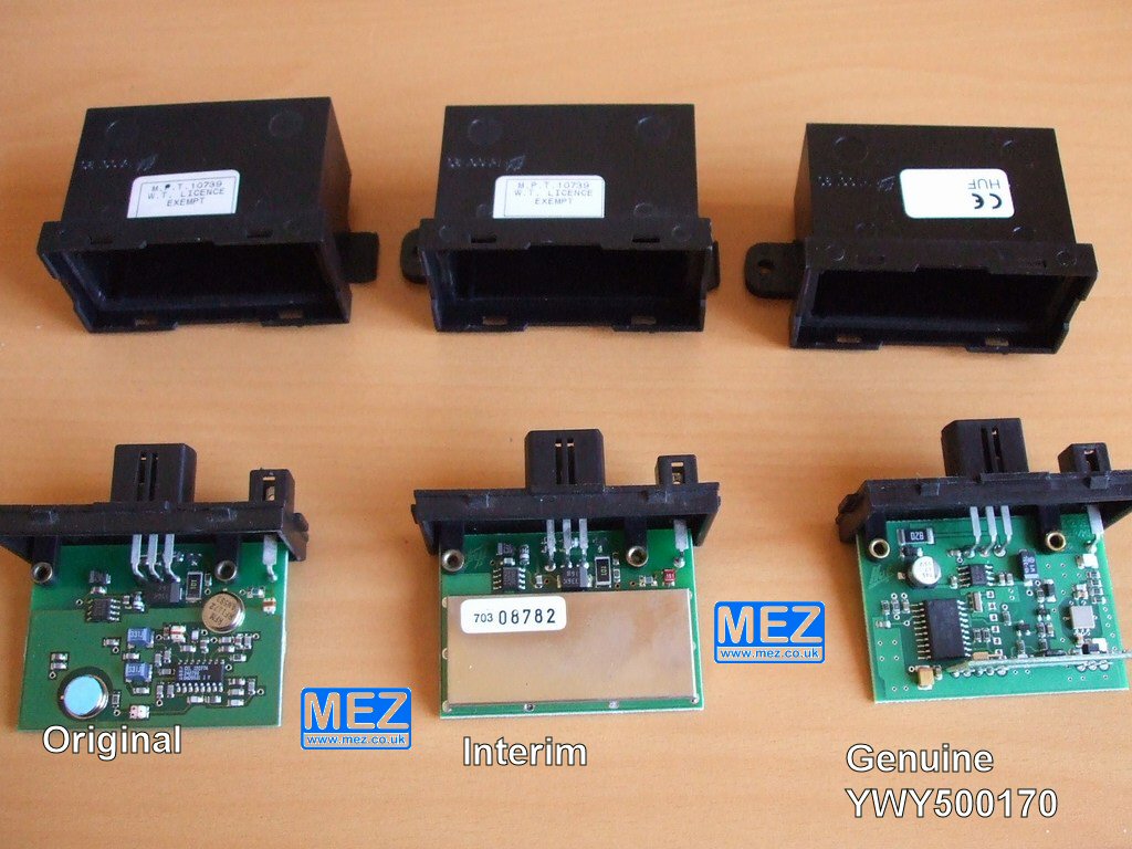 The updated RF receiver YWY500170 to solve battery drain