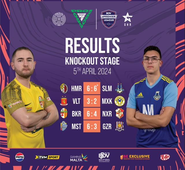 Thrilling encounters mark start of Malta BOV ePremier League Knockout Stage