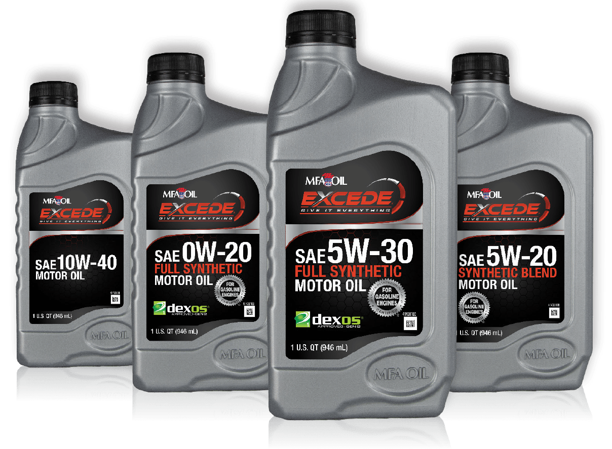 Excede is the New Name for MFA Oil’s Passenger Car Motor Oils