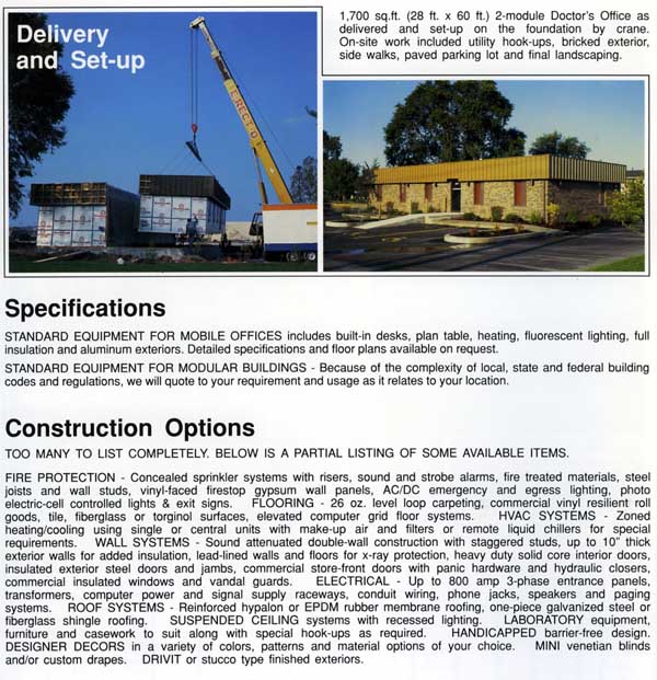 Mobile Facility Engineering Press Boxes, Mobile Office Buildings