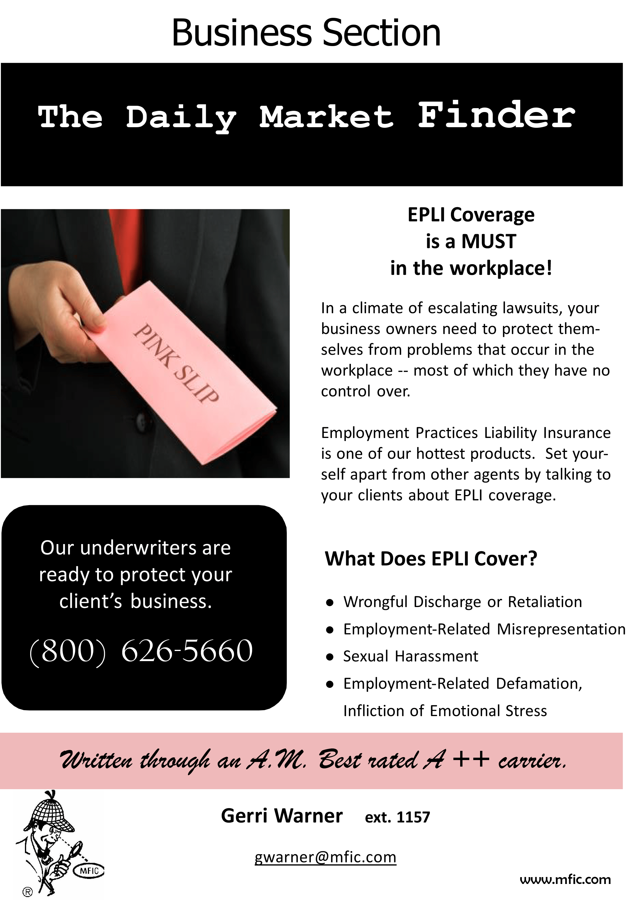epli Market Finders Insurance Corp