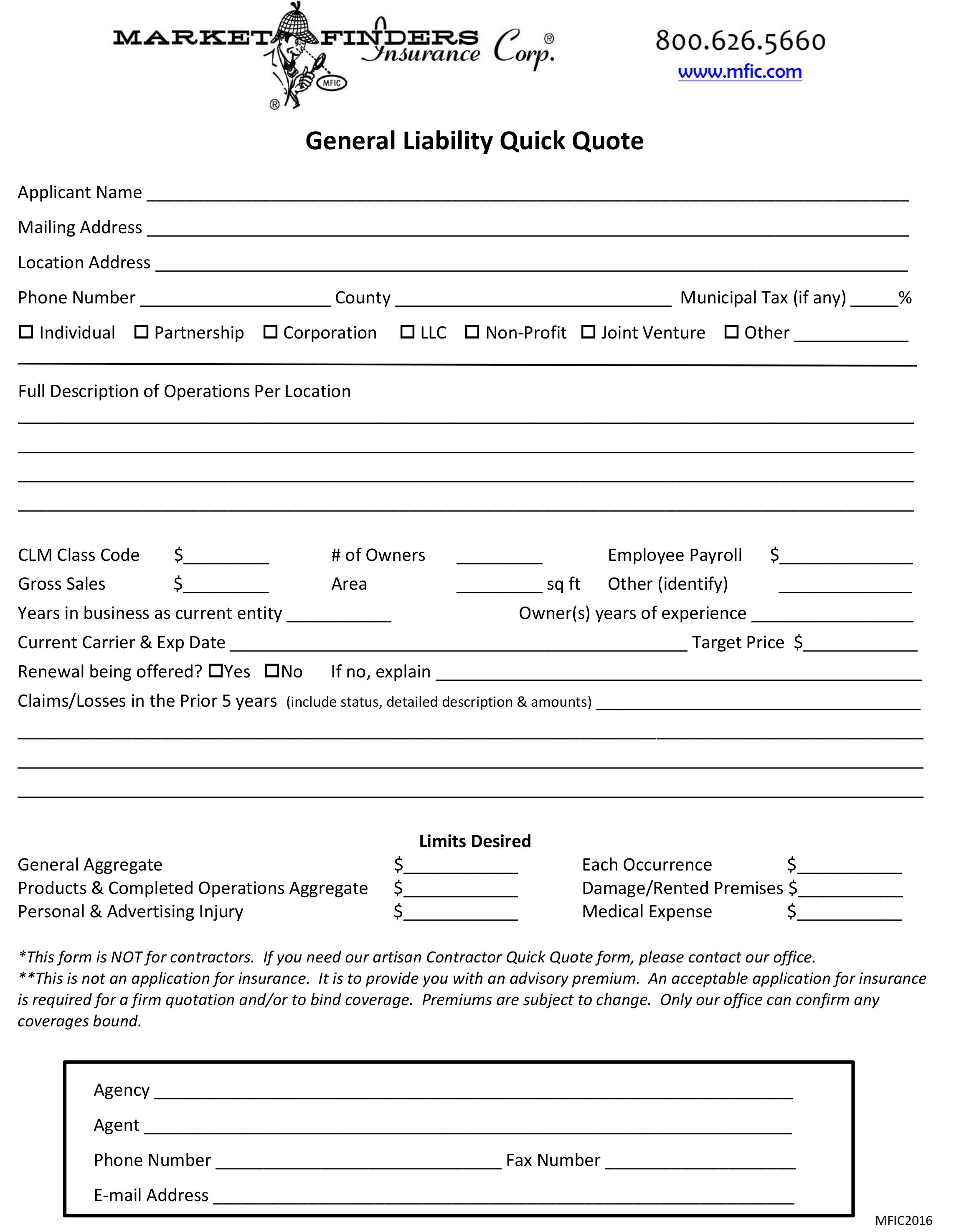 glquickquote Market Finders Insurance Corp