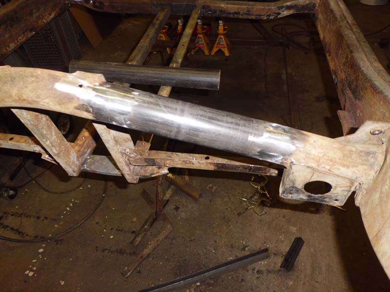 MGA FRAME REPAIR, Round Tube Aft Of Seats