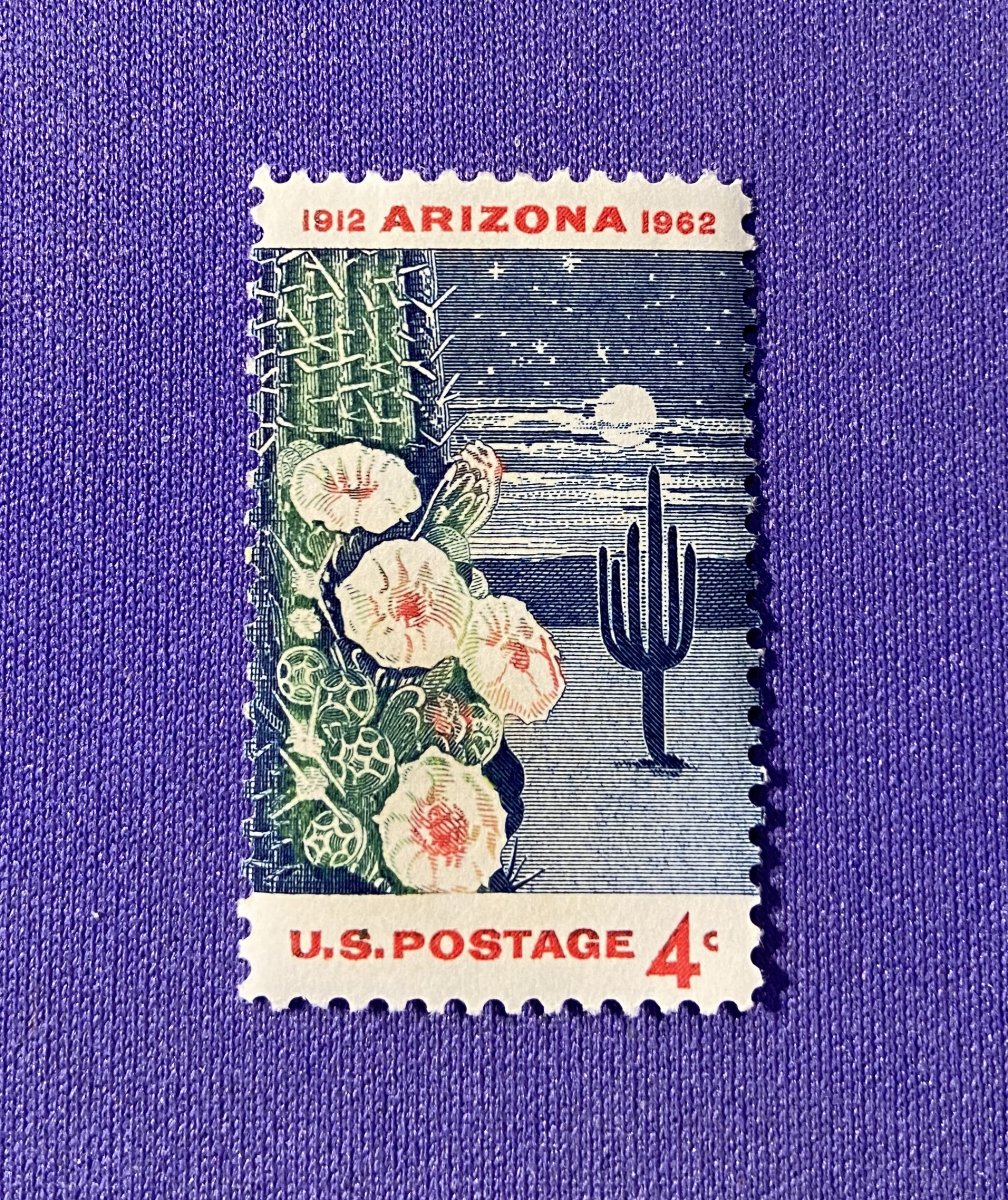 1311 Stamps, U.S., 1962, 4c, Arizona statehood, uncirculated 1192