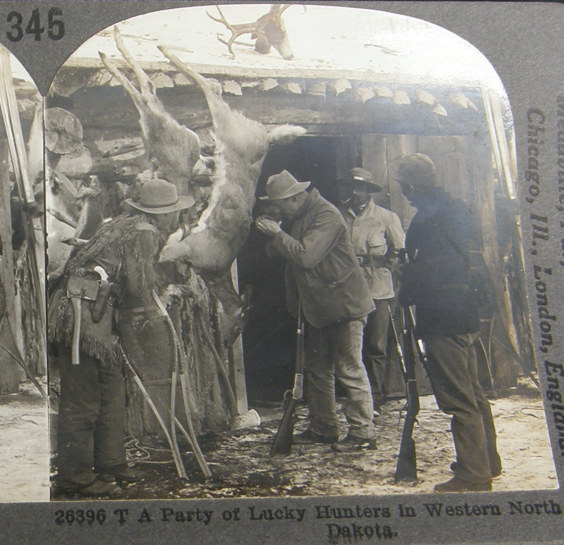 2080 Stereoviews Mule Deer Hunting in Western North Dakota. Keystone