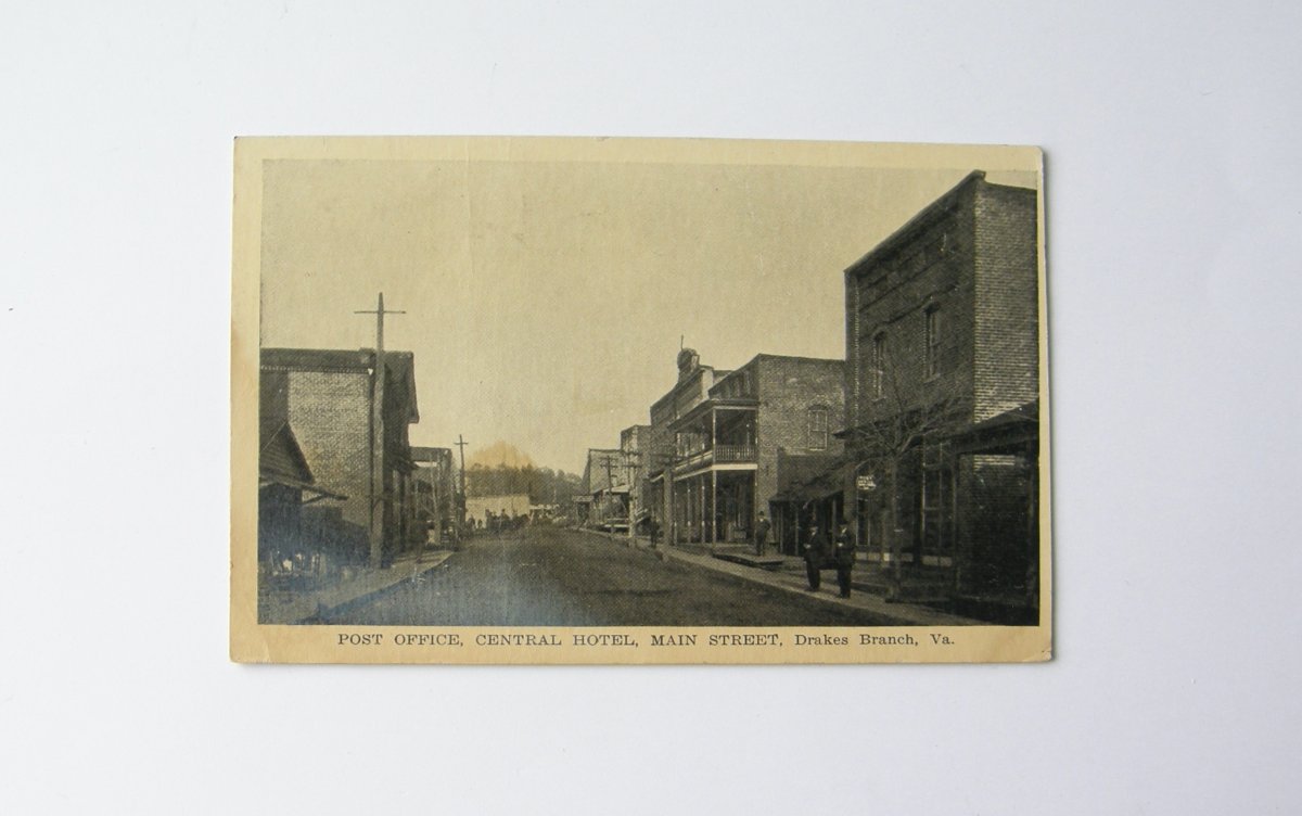V235 Posted 1916, Street Scenes, U.S. Post Office, Central Hotel