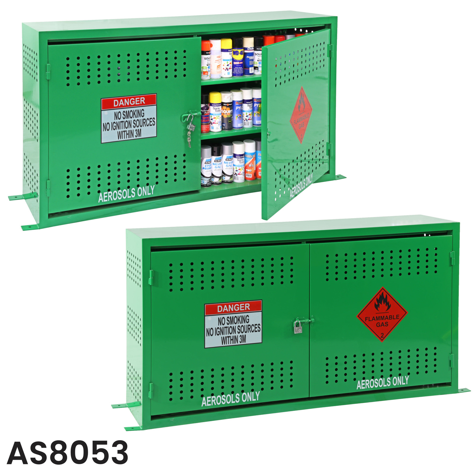 Aerosol Storage Cages with Lockable Doors MHA Products