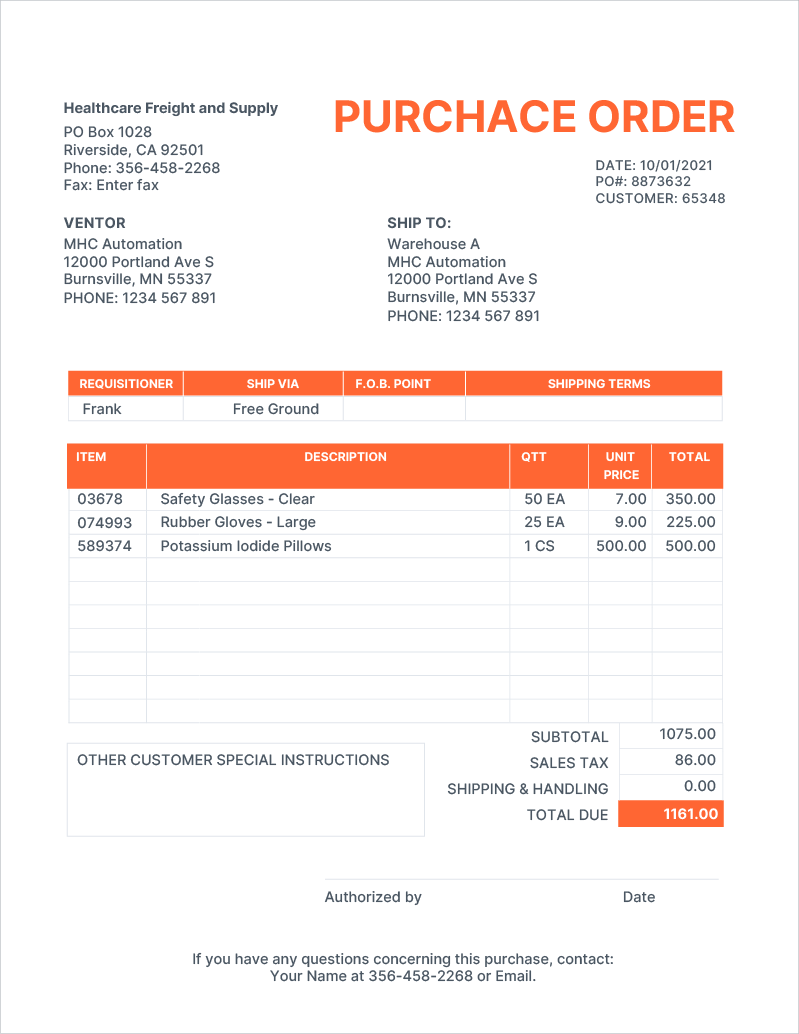 Purchase Orders vs Invoices What Is The Difference? • MHC