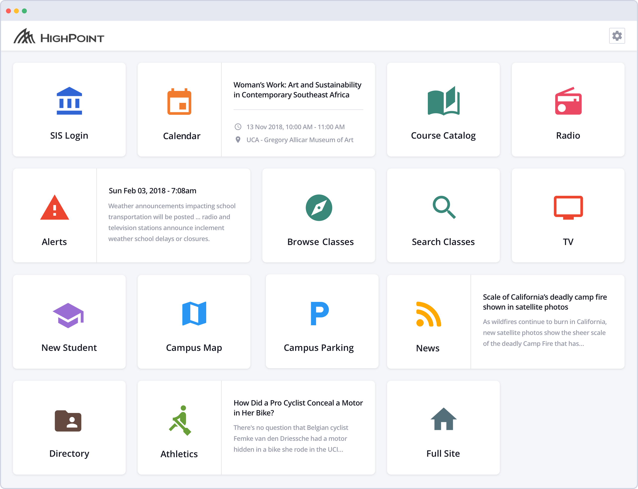 Campus Experience HighPoint Technology