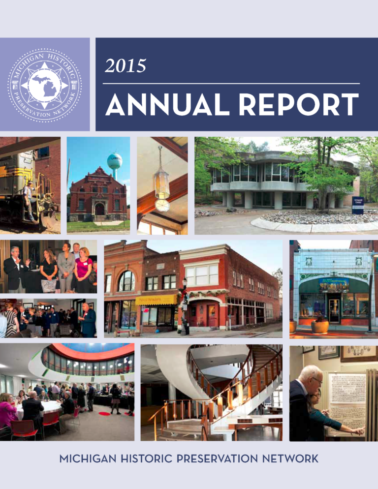 Annual Reports Michigan Historic Preservation Network