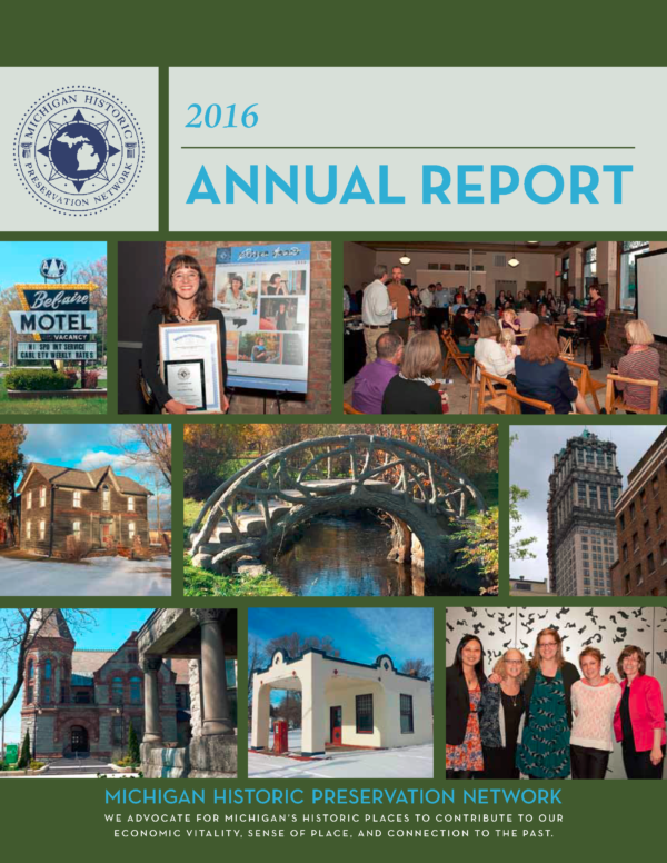 Annual Reports Michigan Historic Preservation Network