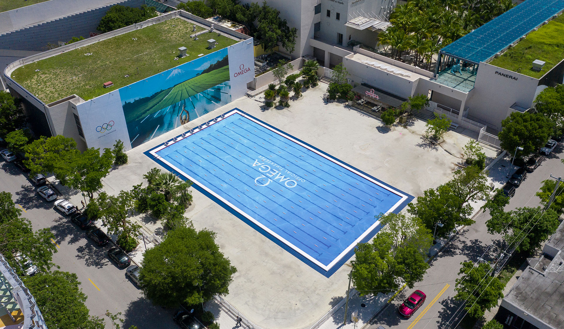OMEGA Olympic Pool Art Installation