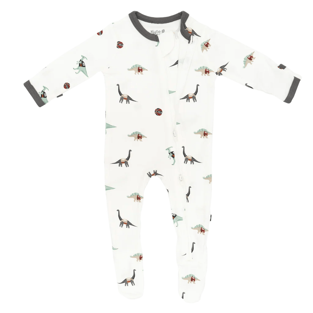 Court Culture x Kyte Baby Dino HEAT Zippered Footie Miami HEAT Store