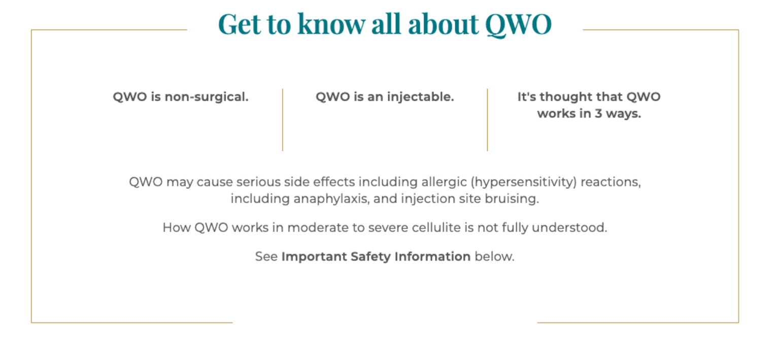 QWO First FDAApproved Injectable for Cellulite Miami Skin Spa