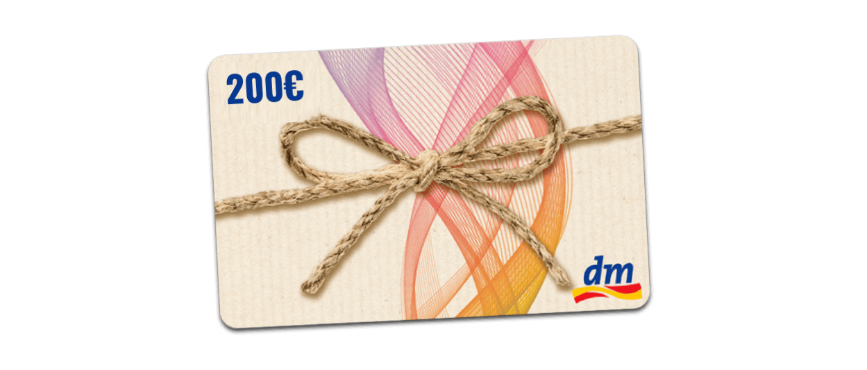 Wir zahlen Deinen Großeinkauf bei dm!