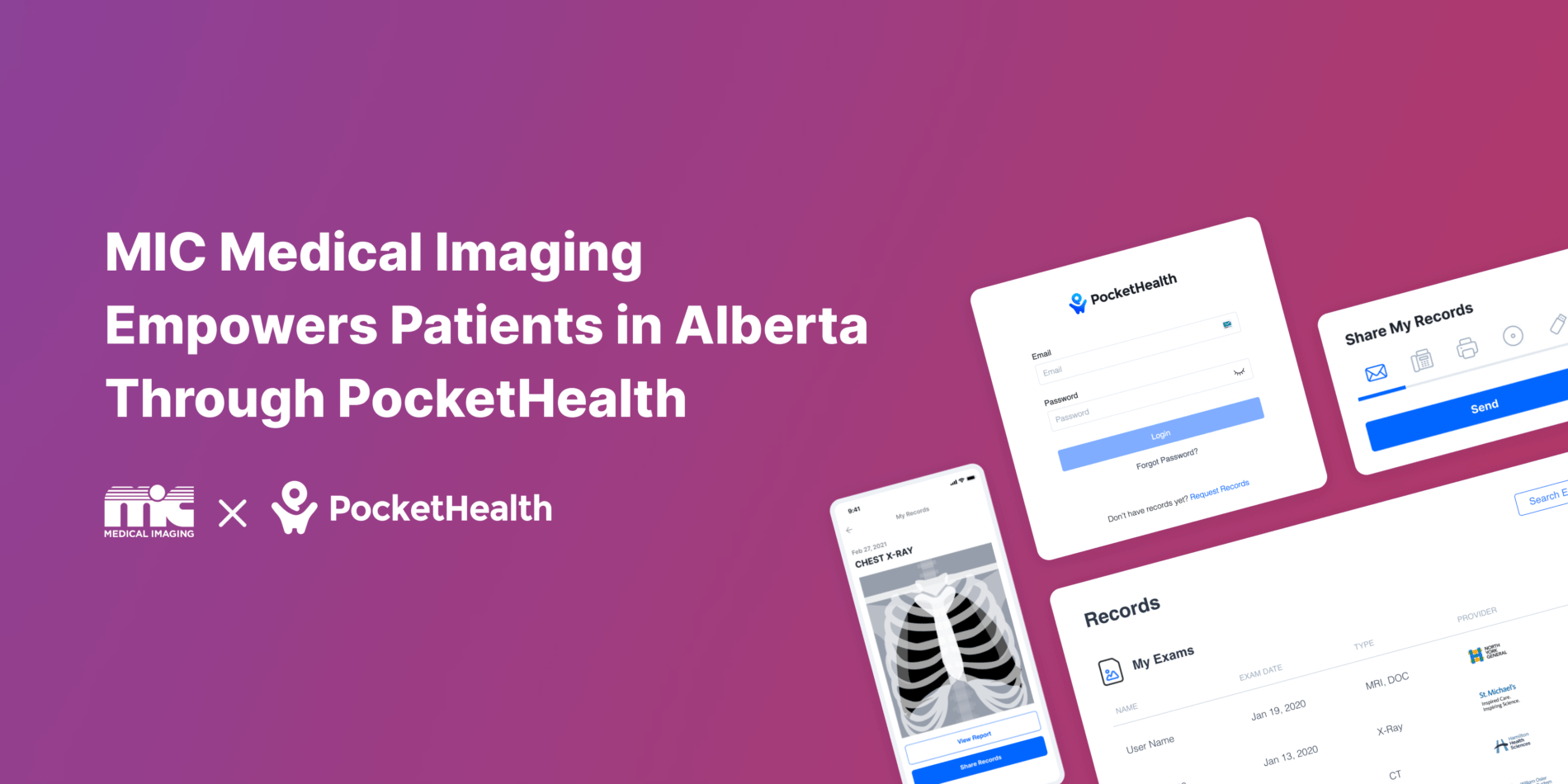 MIC Medical Imaging Empowers Patients In Alberta Through PocketHealth