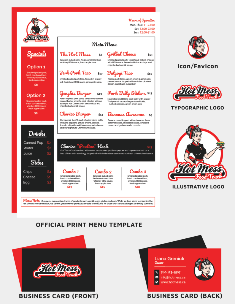 HOT MESS FOOD TRUCK Hey there! I'm Mike and design is my PASSION!