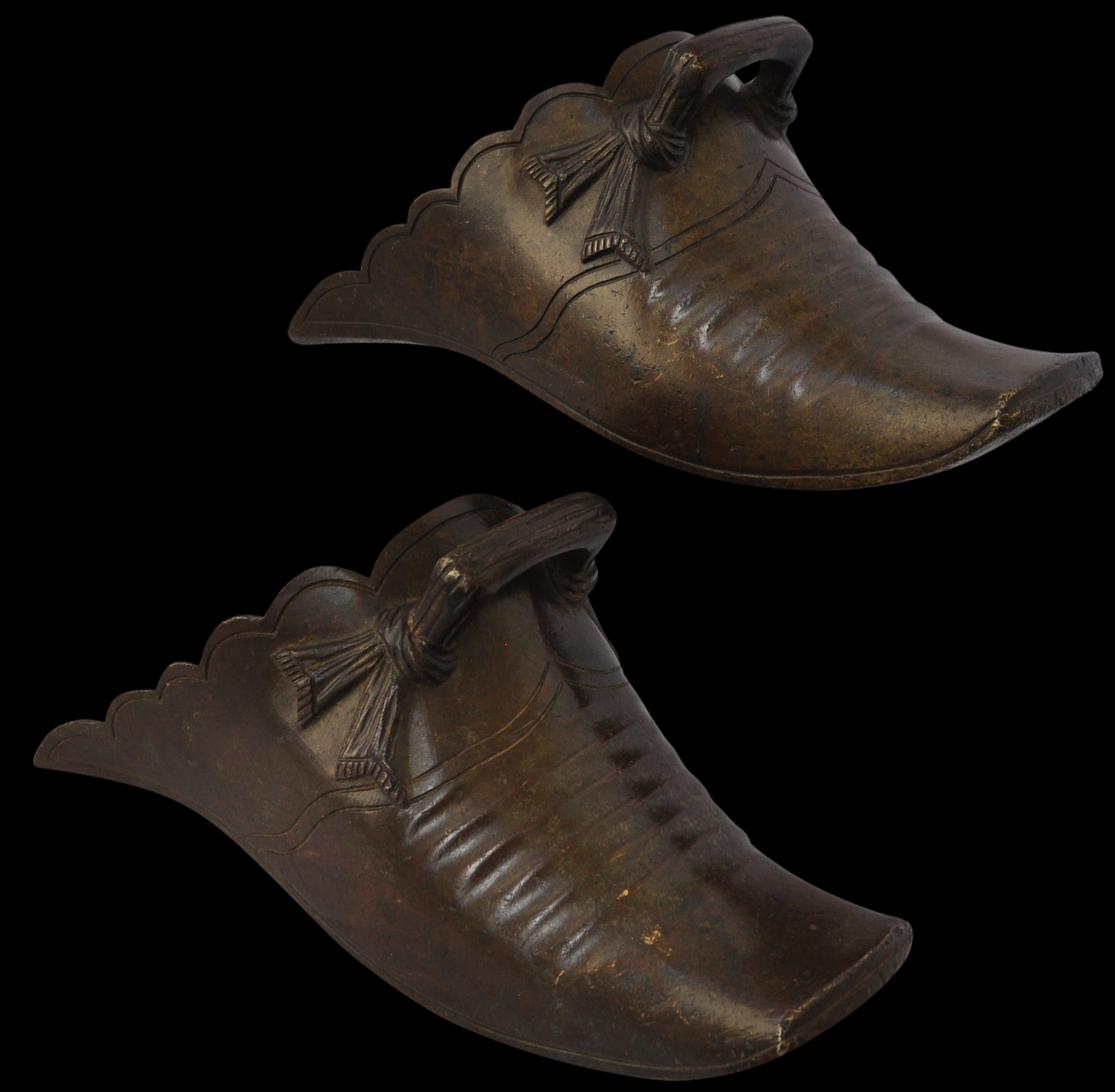 Brass Colonial Spanish or Dutch Stirrups Michael Backman Ltd