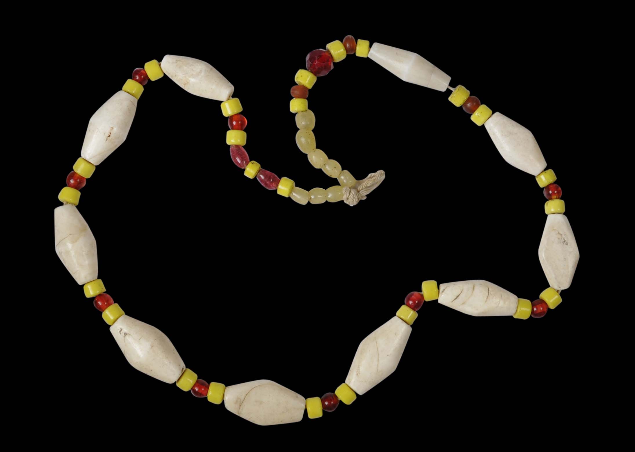 Bontoc Clam Shell Bead & Glass Bead Necklace Michael Backman Ltd