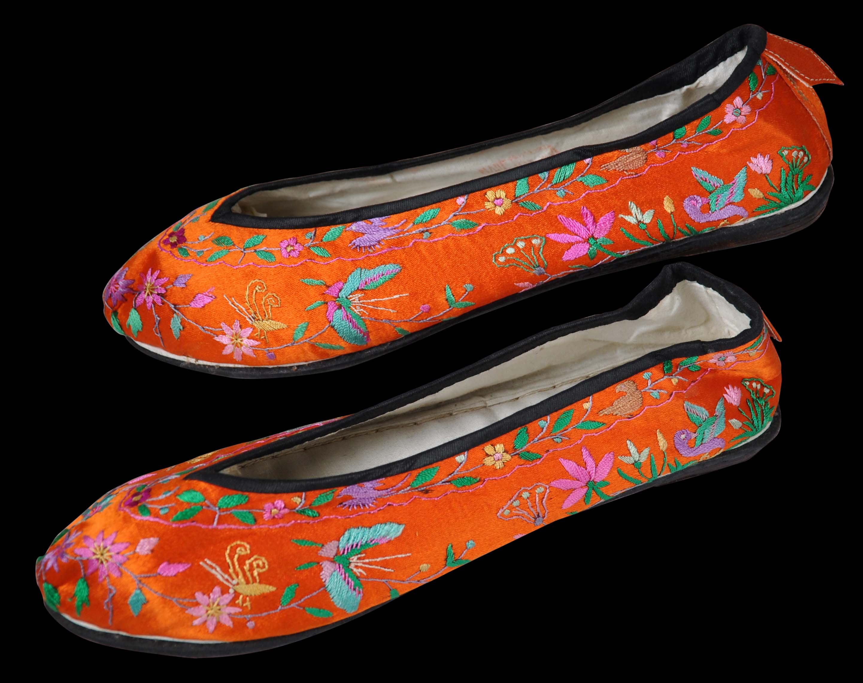 Pair of Chinese Embroidered Slippers Michael Backman Ltd