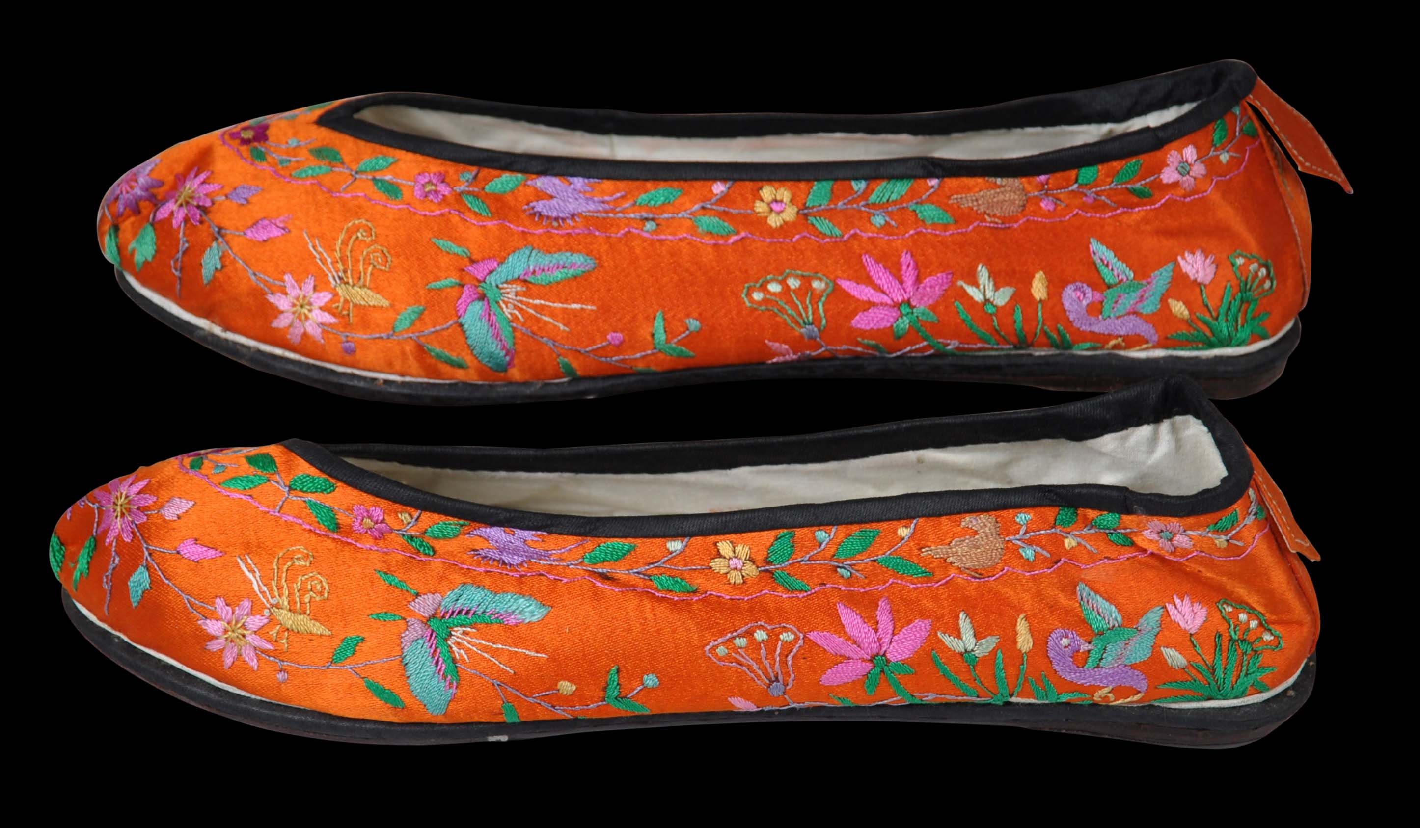 Pair of Chinese Embroidered Slippers Michael Backman Ltd