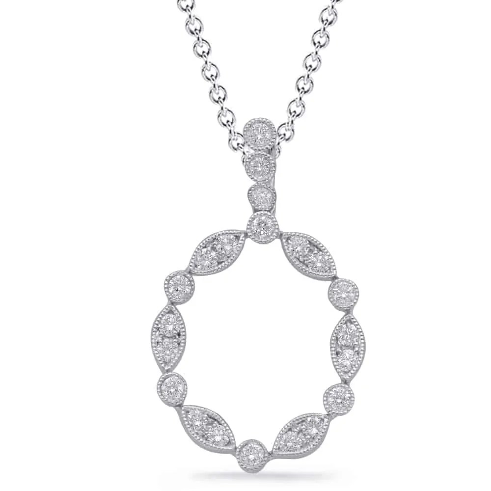 S. Kashi White Gold Diamond Pendant (P3309WG) Michael Herr Diamonds