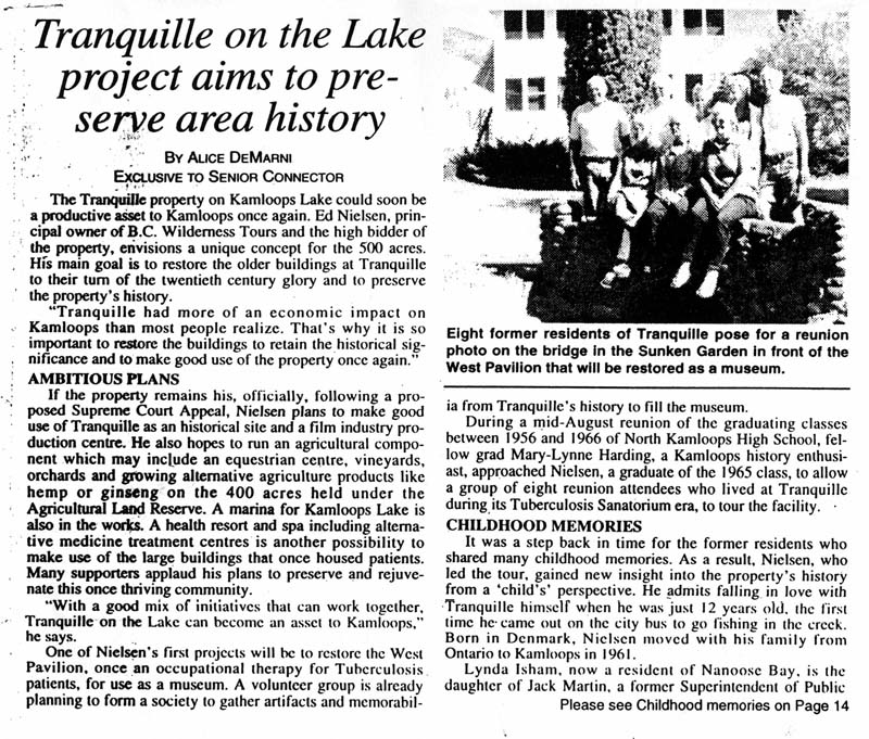 Vanishing B.C. Tranquille