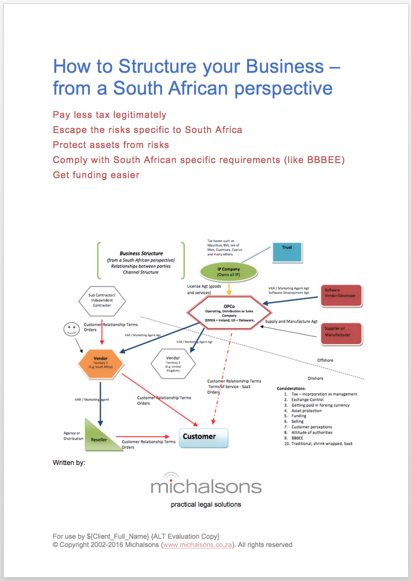 How to structure a business going international